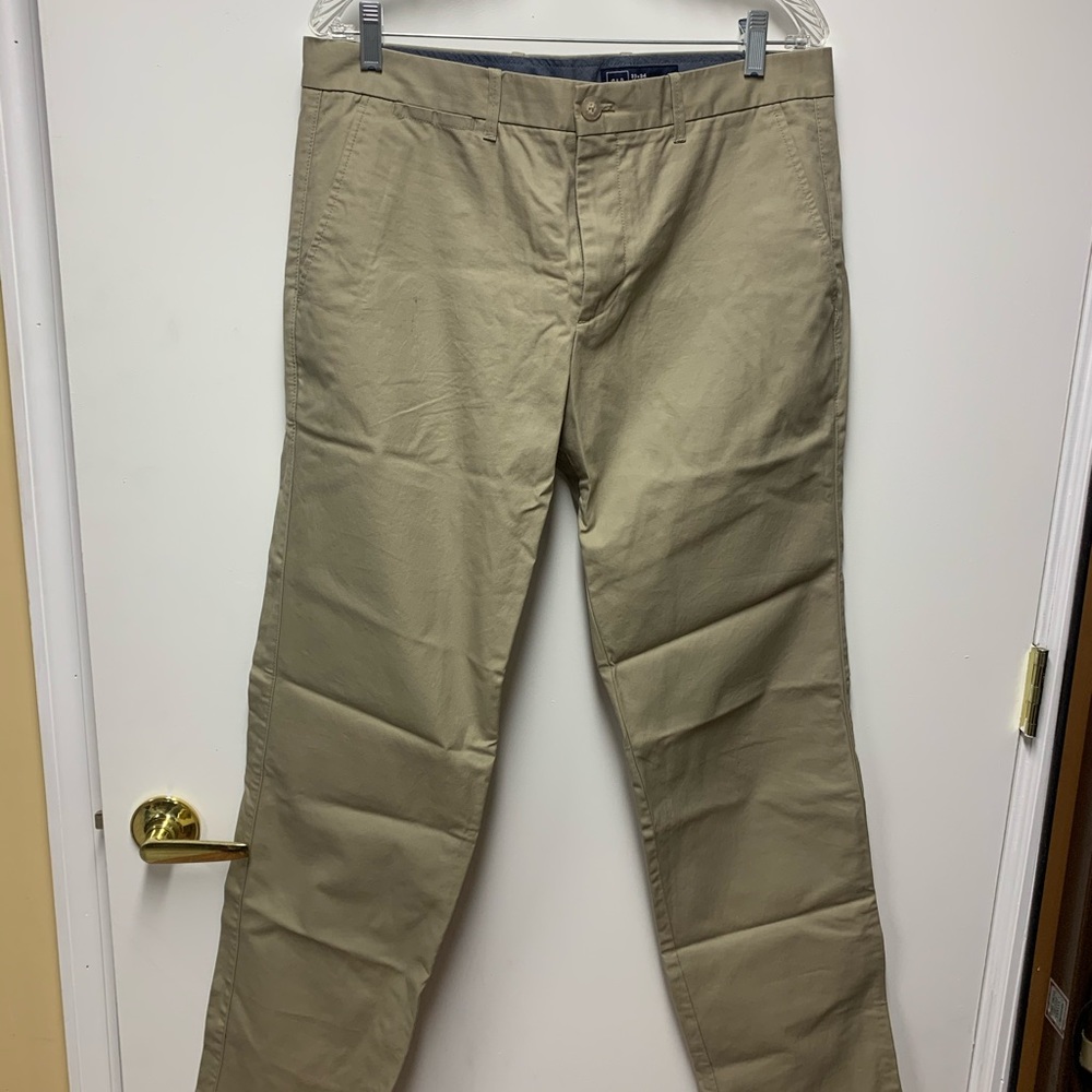 Straight leg khaki pants